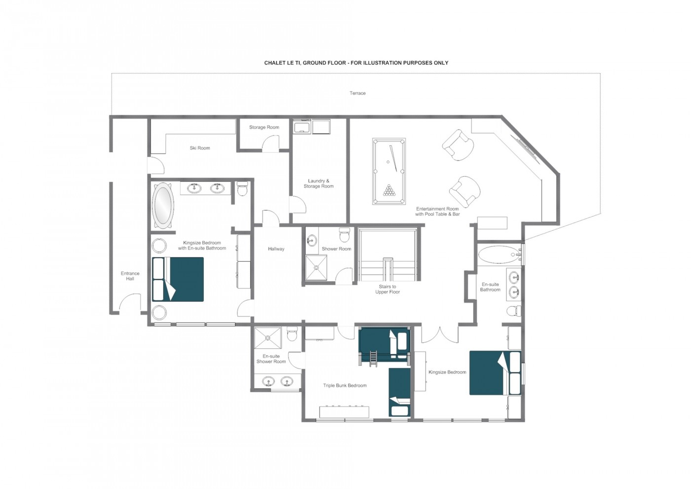 Chalet Le Ti Verbier Floor Plan 1